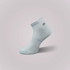 Vilasya Bamboo Ankle Socks for Men - 3 Pairs (Black / White / Light Grey)