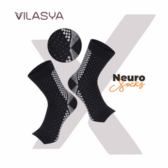 Black Neuropathy Socks – Compression Ankle Support for Foot Pain