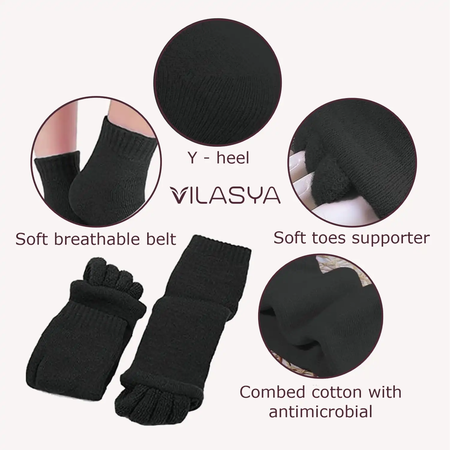 Black Foot Alignment Socks