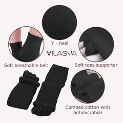 Black Foot Alignment Socks