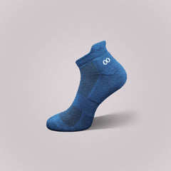 Vilasya Bamboo Ankle Socks for Men - 3 Pairs (Black / Blue / Dark Grey)