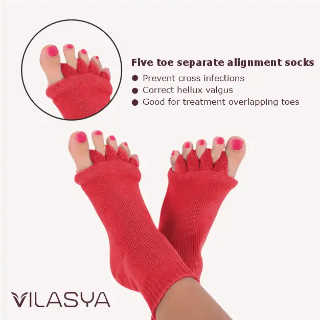 Maroon Foot Alignment Socks