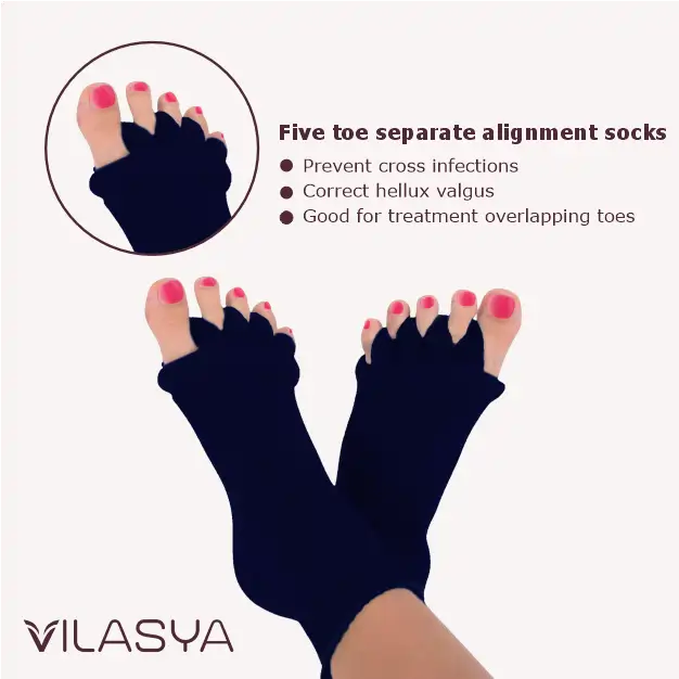 Navy Blue Foot Alignment Socks