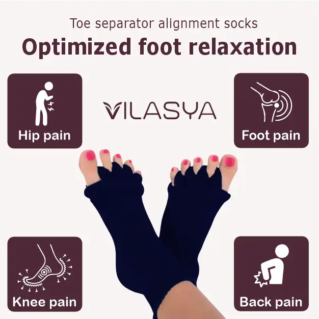 Navy Blue Foot Alignment Socks