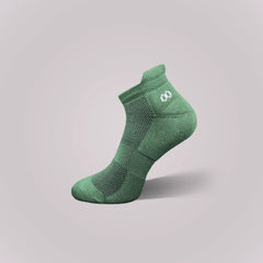 Vilasya Bamboo Ankle Socks for Men - 3 Pairs (Black / Olive Green / White)