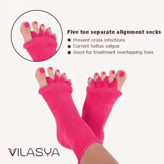 Pink Foot Alignment Socks