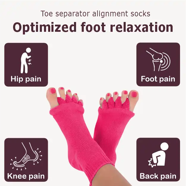 Pink Foot Alignment Socks