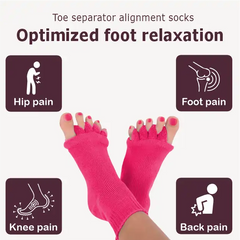 Pink Foot Alignment Socks