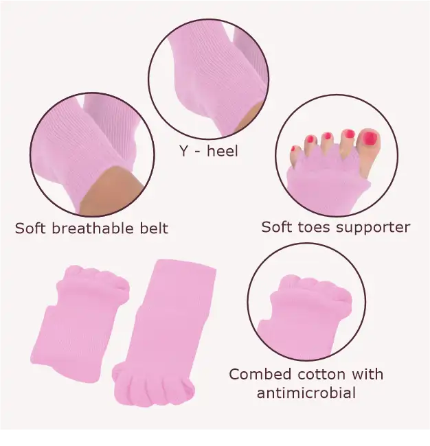 Baby Pink Foot Alignment Socks