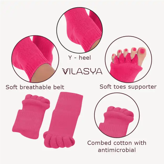 Pink Foot Alignment Socks