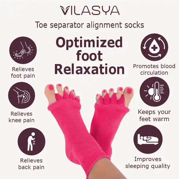 Pink Foot Alignment Socks