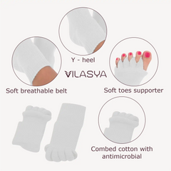 White Foot Alignment Socks