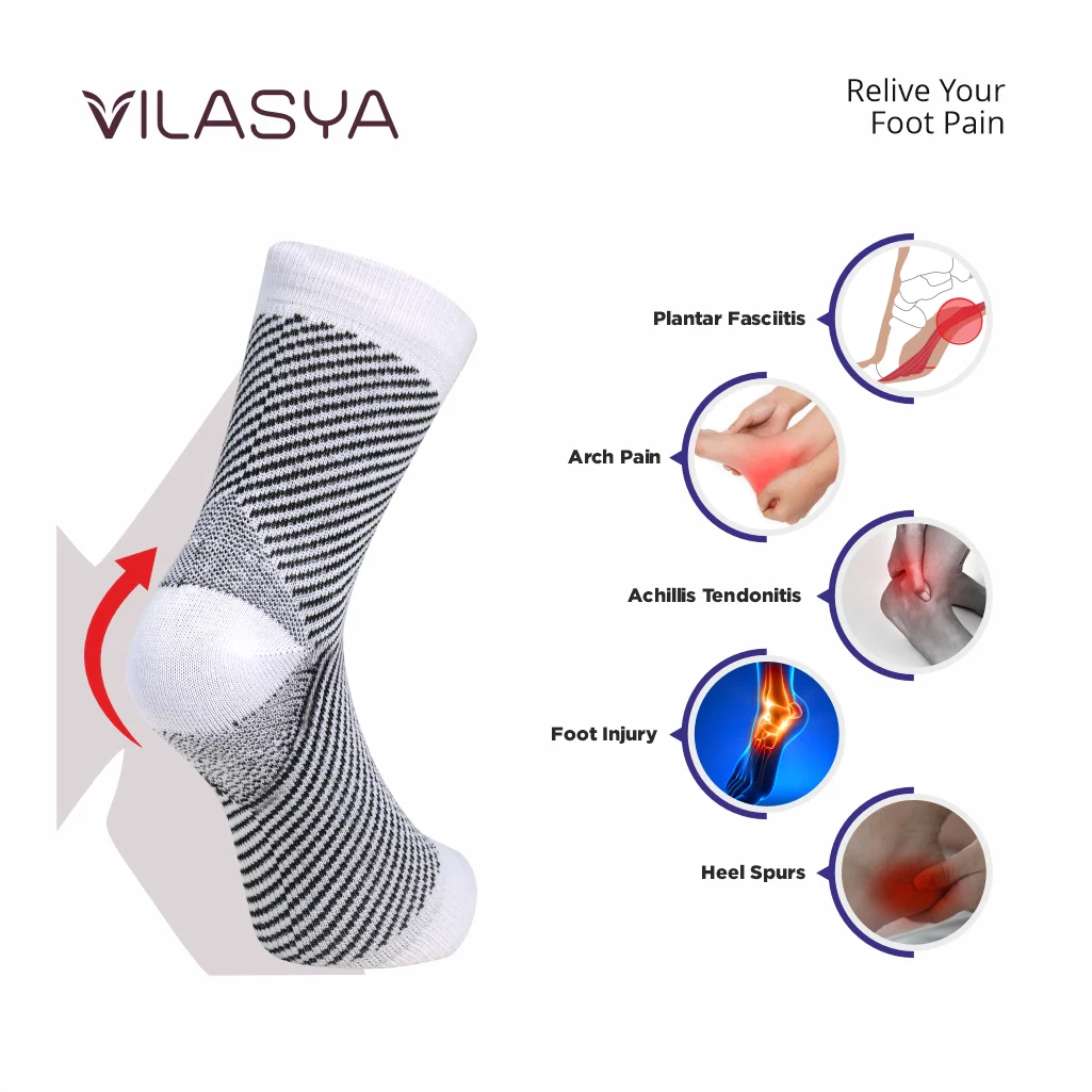 White Neuropathy Socks