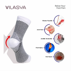 White Neuropathy Socks