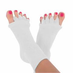 White Foot Alignment Socks