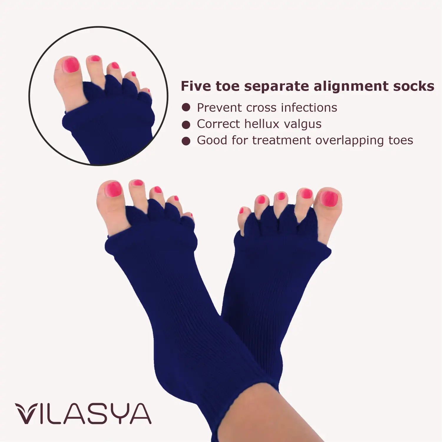 Blue Foot Alignment Socks