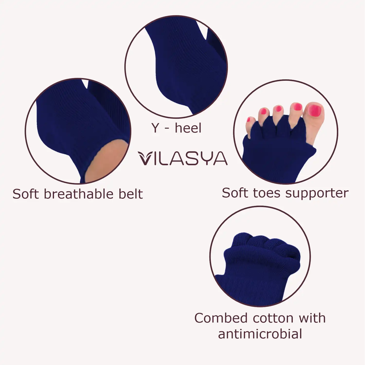 Blue Foot Alignment Socks