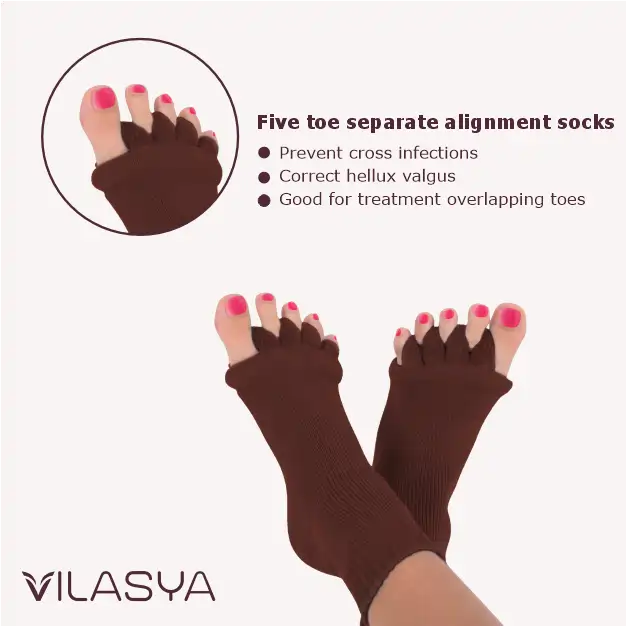 Brown Foot Alignment Socks