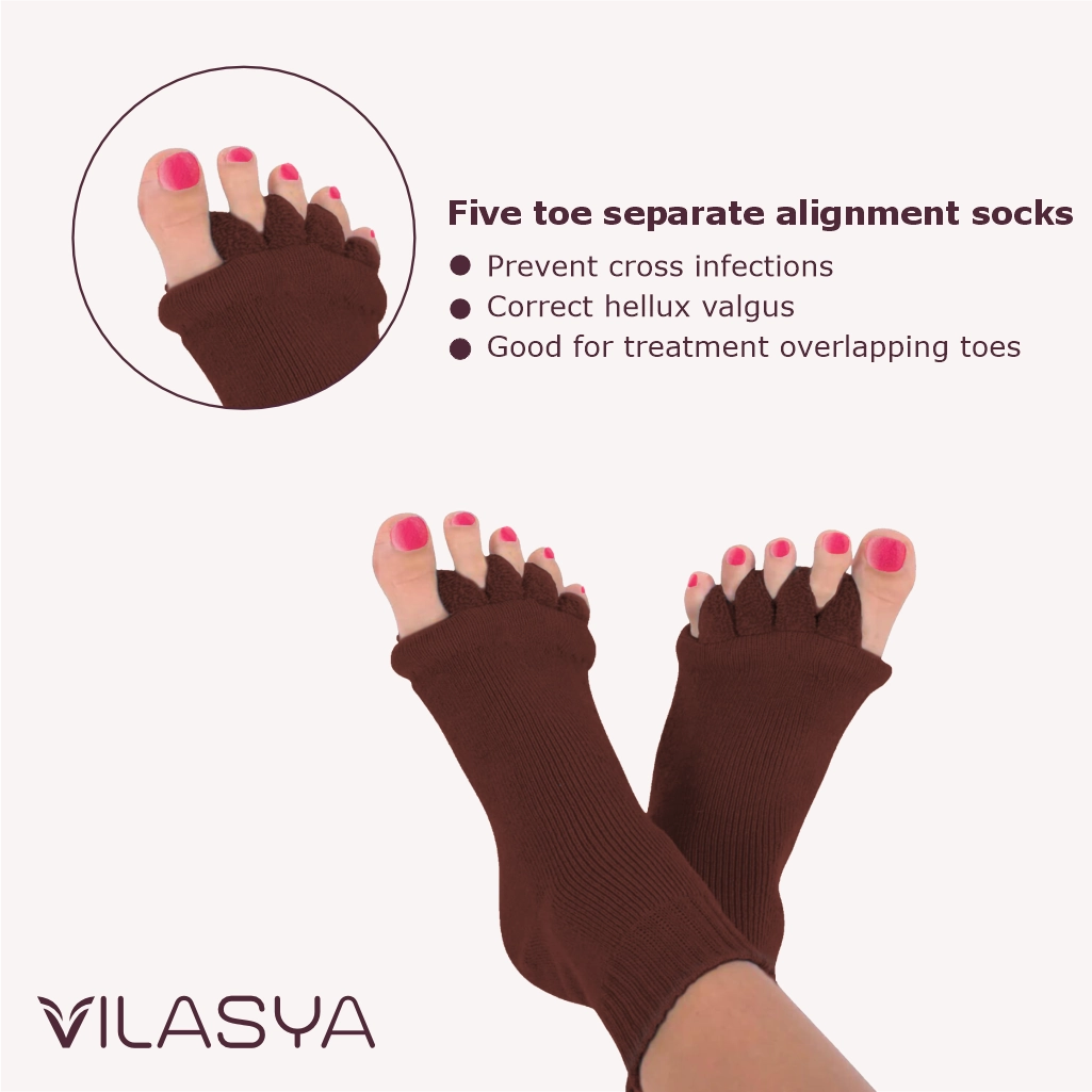 Brown Foot Alignment Socks