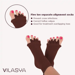 Brown Foot Alignment Socks