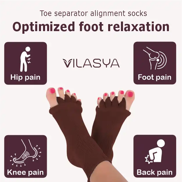 Brown Foot Alignment Socks