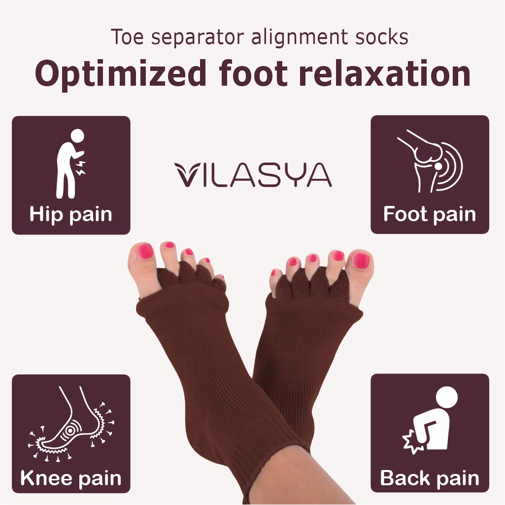 Brown Foot Alignment Socks