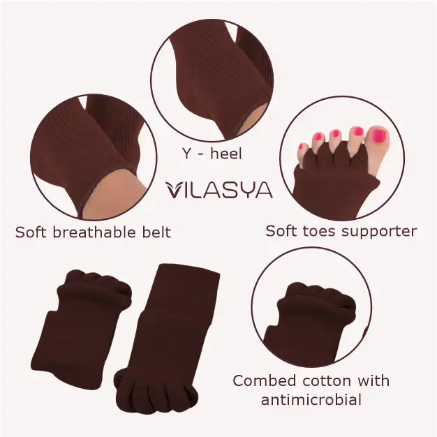 Brown Foot Alignment Socks