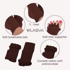 Brown Foot Alignment Socks