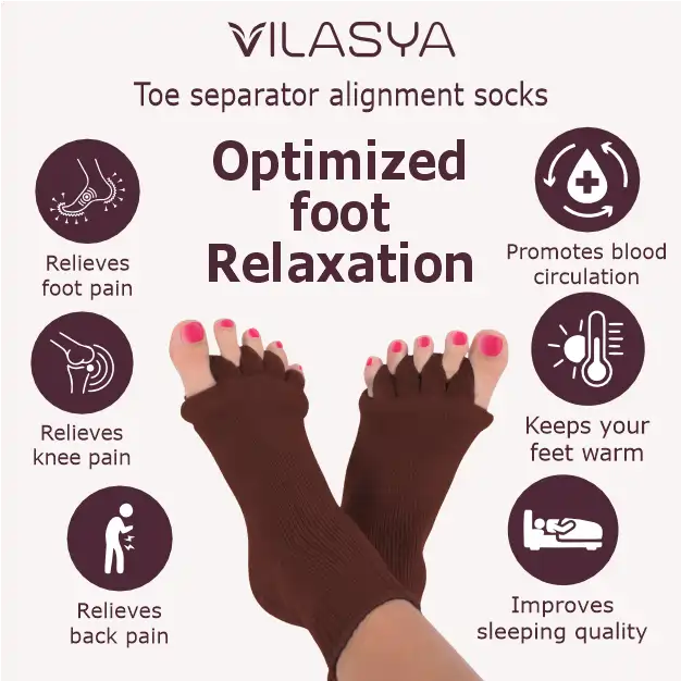 Brown Foot Alignment Socks