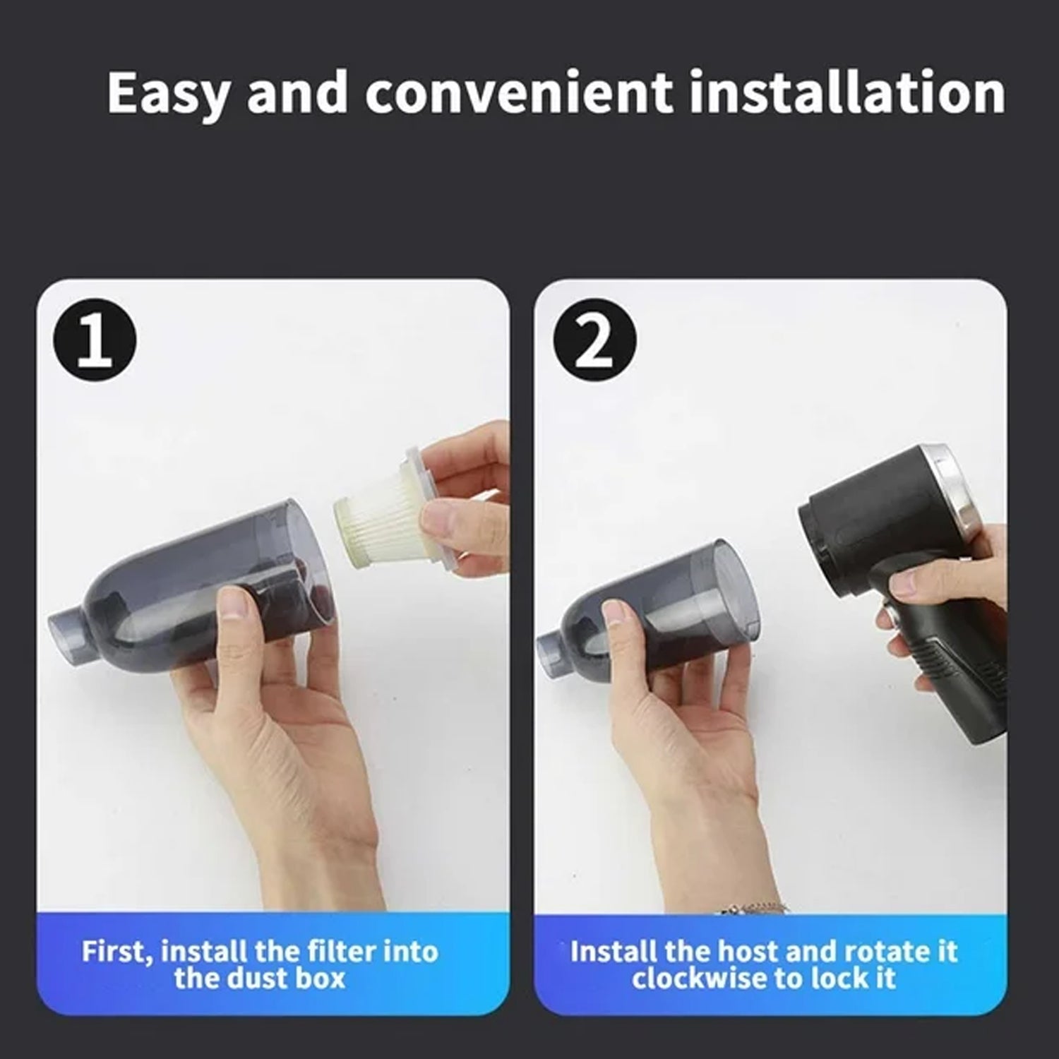 3-in-1 Wireless mini Car Vacuum Cleaner with Blower & Suction